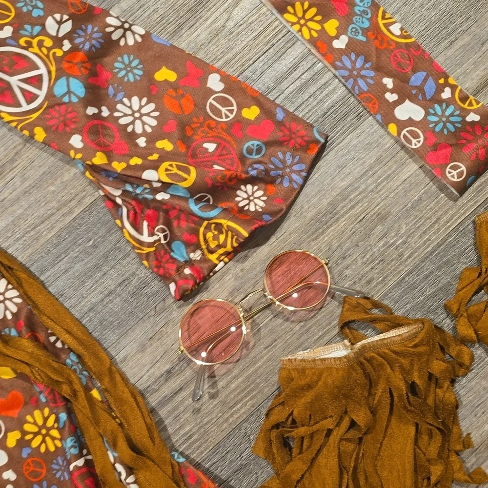 Hippie Costume| Youth Size Large (12-14) | New in‎ bag​